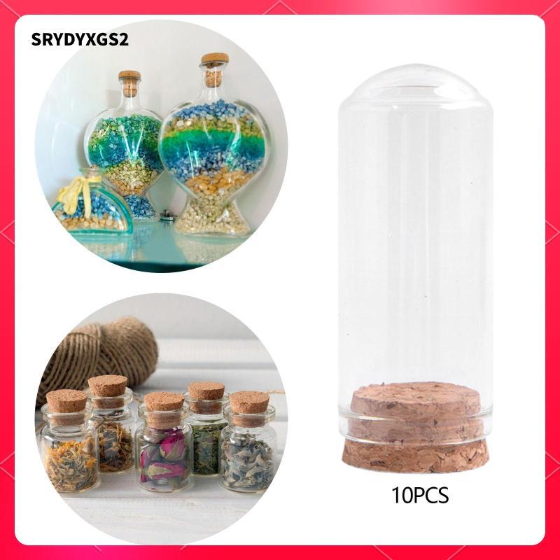 [Srydyxgs2] 10 ชิ้นแก้วโดมอุปกรณ์กันฝุ่น Cloche Bell Jars สําหรับการจัดดอกไม้พืชบ้าน Accent ของสะสม Party Favor - รูปที่ 2