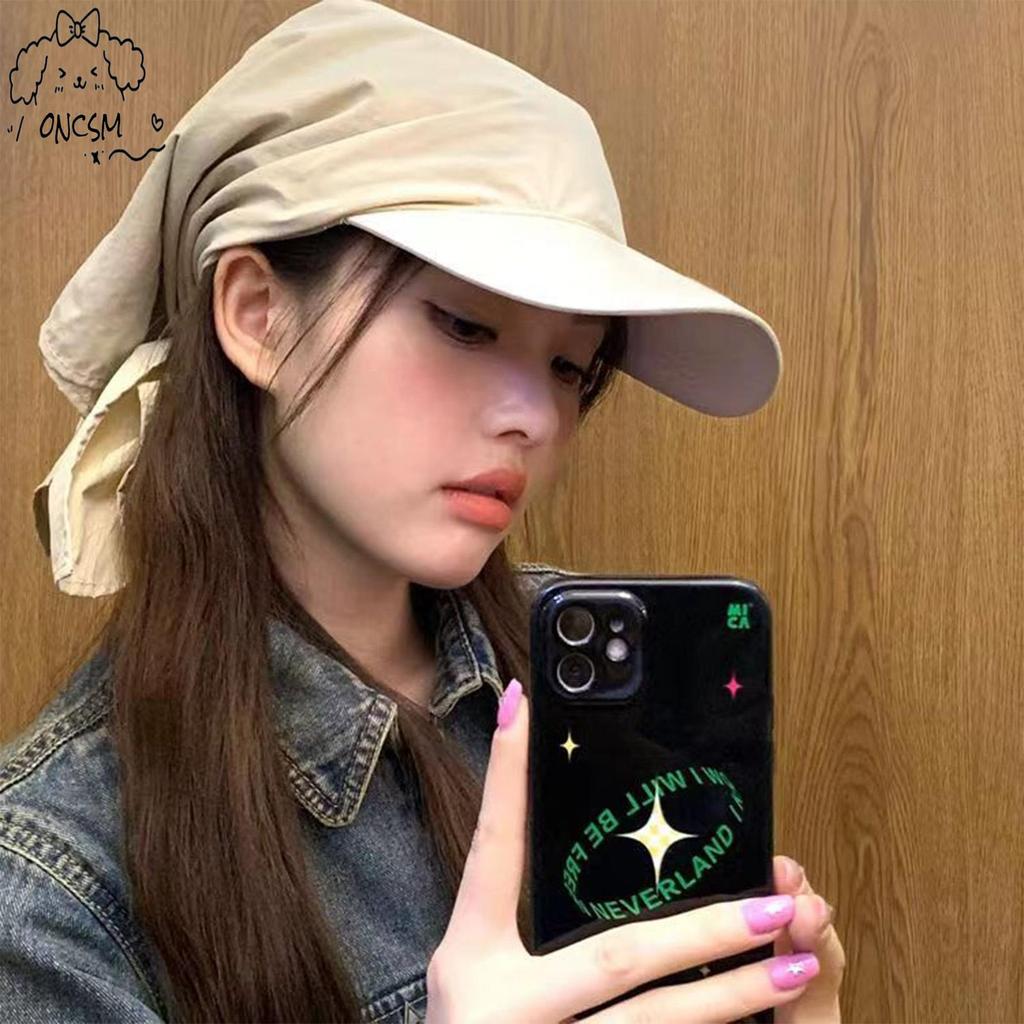 หมวกเบสบอลผู้หญิง ป้องกันรังสียูวี กรองแสงแดด พร้อมผ้าคลุมศีรษะ อุปกรณ์เสริมผม ราคา ถูกที่สุด ดีลบีเคเค แกลเลอรีภาพที่ 4