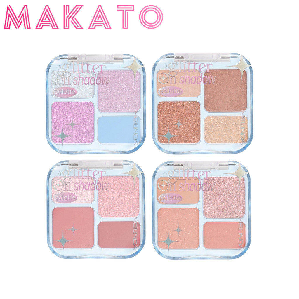 MEILINDA Glitter On Shadow Palette เมลินดา พาเลท อายแชโดว์ กลิตเตอร์ ไม่เป็นฝุ่น สีชัด ติดทน 1 ตลับ
