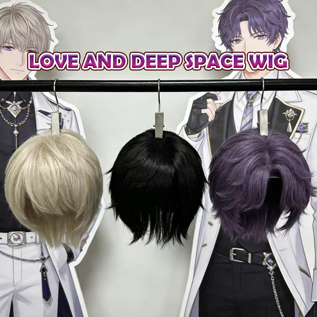 วิกผมLove and Deepspace ใยสังเคราะห์ทนความร้อน อะนิเมcosplay สำหรับAster Rafayel Zayne