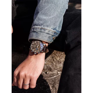 (24ชม.) จัดส่งจากกรุงเทพฯ ธุรกิจข้อมือนาฬิกาข้อมือ Quartz กีฬาสะดวกสบายสำหรับผู้ชายนาฬิกาผู้ชาย นาฬิกา