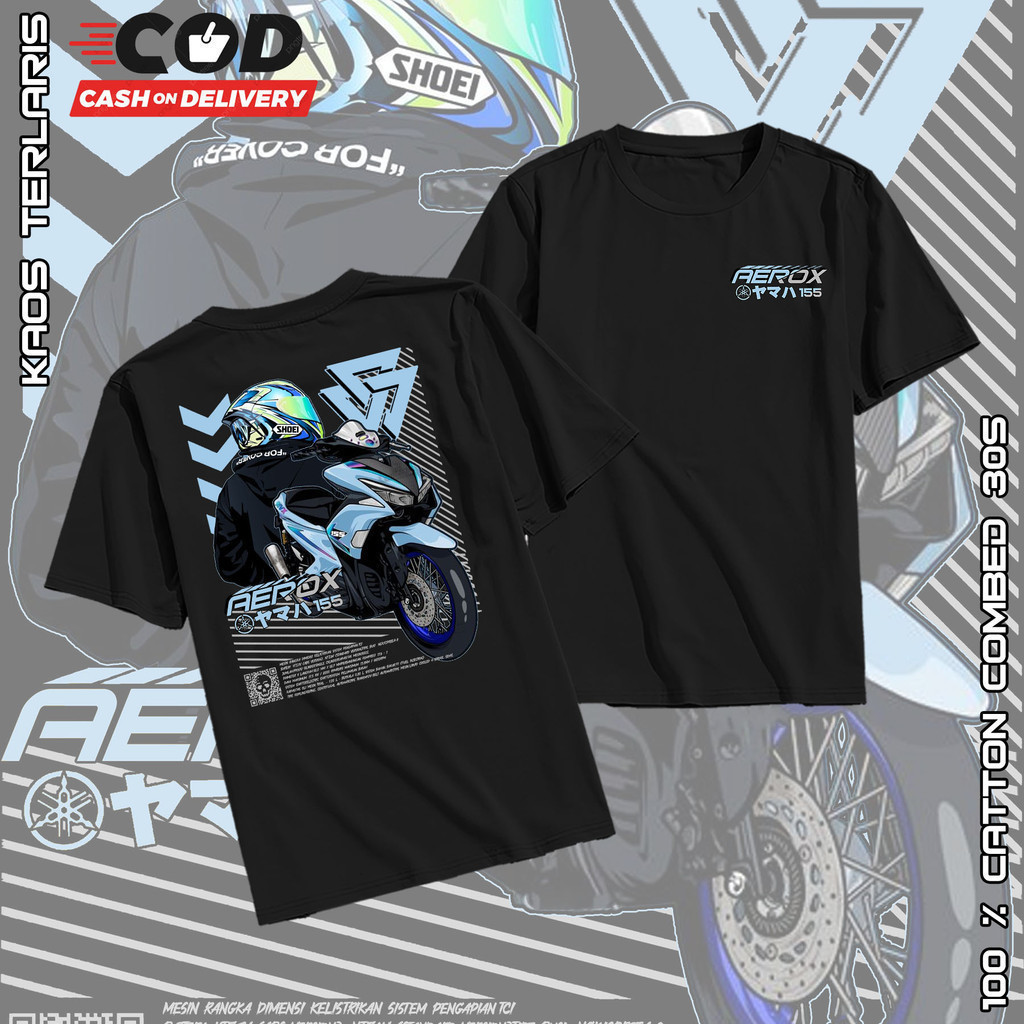 Yamaha fashion 2026 Aerox 155 T shirt / Rider Motor Bike T-shirt / T-shirt Motor / Limited Edition