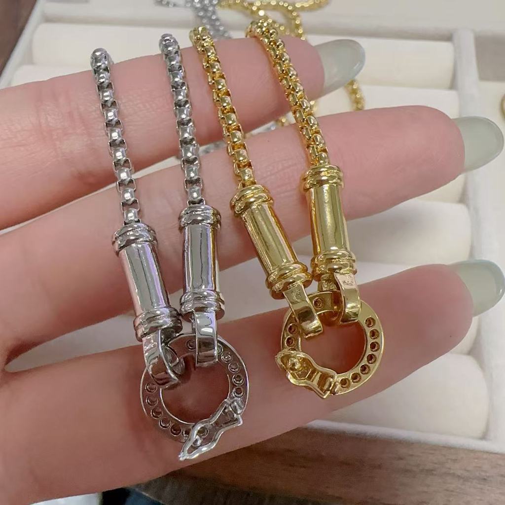 T Thailand Amulet Square Diamond Buckle Necklace Lanyard High-End Pendant Rope CelesIsle No2 TB0 CT5