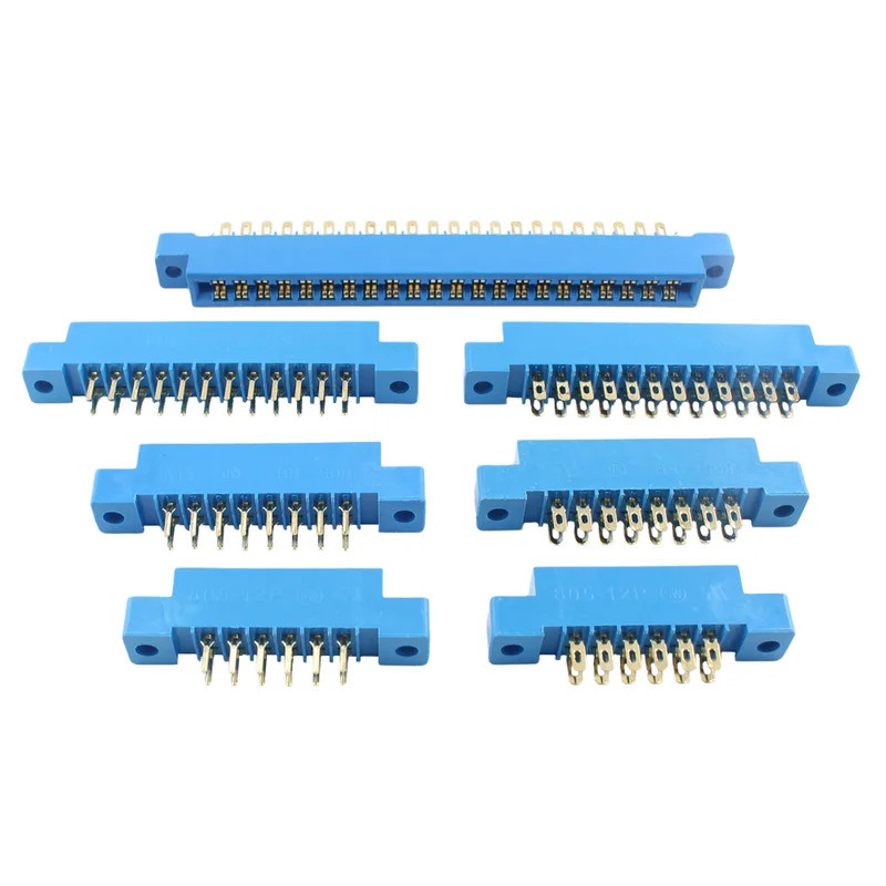 1pcs 805 Connector 3.96 มม.Pitch 8/12/16/24/30/44/72 Pin Hole Slot Solder PCB Mount Card Edge Socket