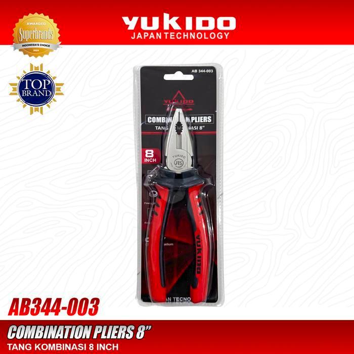 [ ST88 ] YUKIDO COMBINATION PLIERS 8INC CR-V / COMBINATION PLIERS 8INC CHROME VANADIUM AB344-003