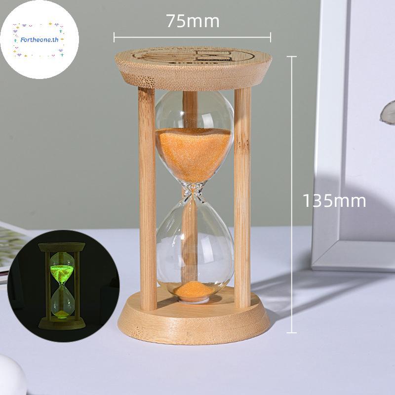 FOT 1/10 นาทีไม้ Creative Timers Sandglass Sandy Clo เครื่องมือห้องครัวเดสก์ท็อปตกแต่งเครื่องประดับเด็กของขวัญ TH