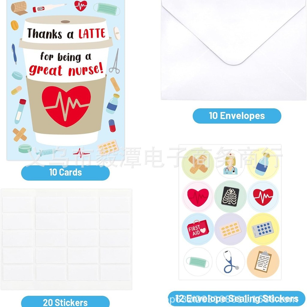 Heat#Foreign Trade New Thank You Card for Mothers, Nurses, Coffee Thank You Card, Mother's Birthday 