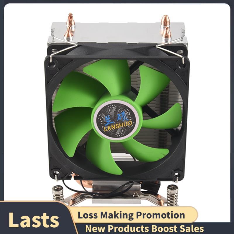CPU Cooler 2 ท่อความร้อนพัดลมระบายความร้อนที่เงียบสงบเป็นพิเศษหม้อน้ํา CPU สําหรับ LGA 2011 X79 X99 