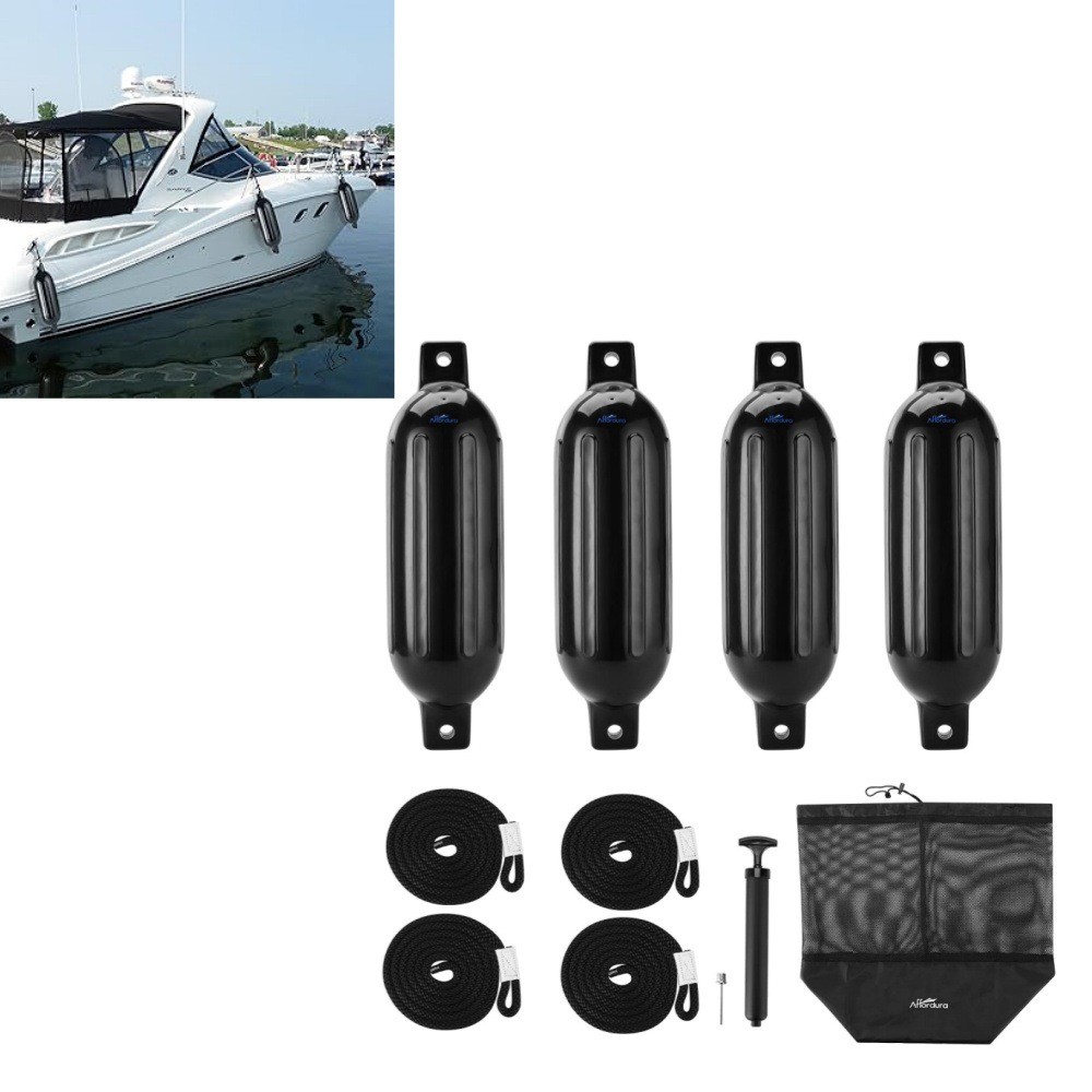 ลูกลมต้านการชนเรือ PVC inflatable สำหรับเรือยอร์ทและเรือใบ