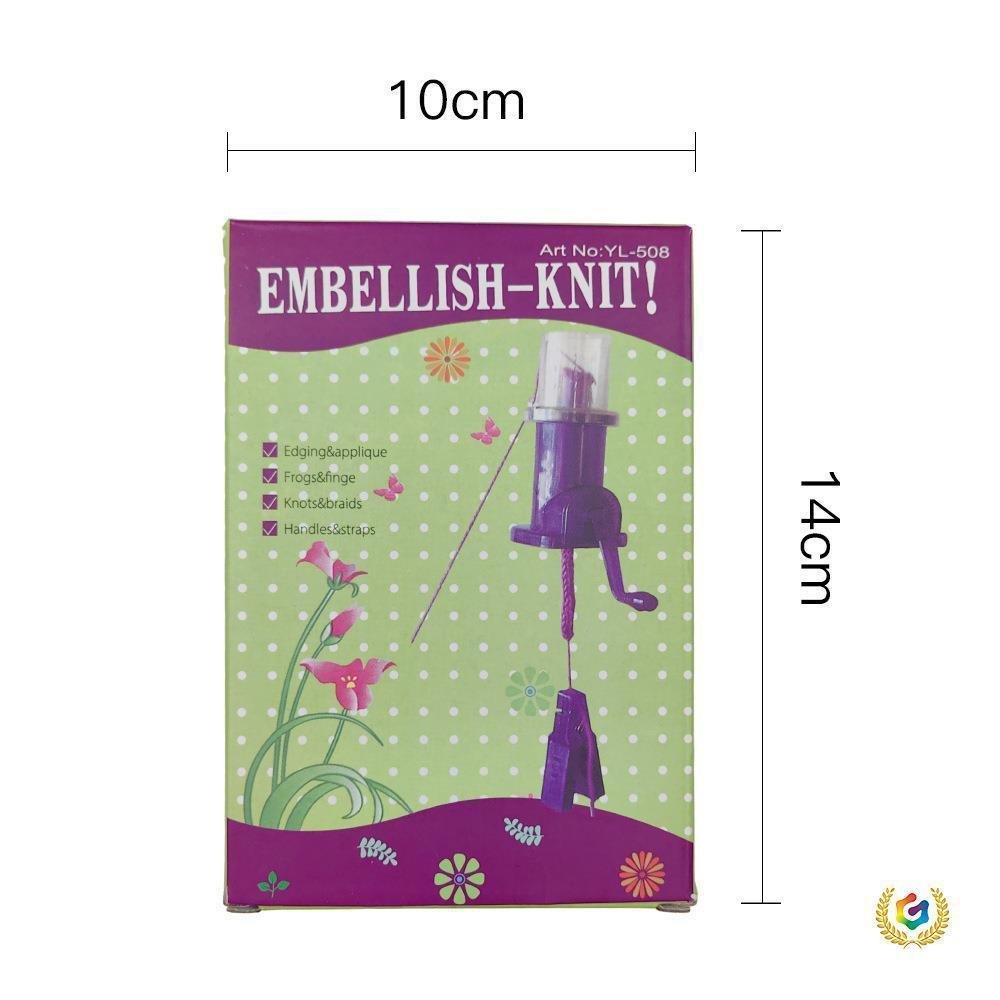 เครื่องประดับถักครัวเรือนอุปกรณ์ถักสร้อยคอถักเชือกกระเป๋าเครื่องสีกล่องมืออุปกรณ์ถักมือเครื่องมือ 9F