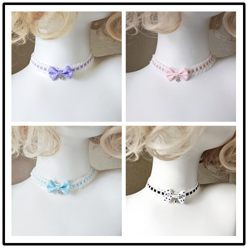 สร้อยคอโลลิต้าชุดกระดูกไหปลาร้าโซ่โลลิต้าสร้อยคอลูกไม้โซ่คอแฟชั่นสองมิติ#CLB0120#