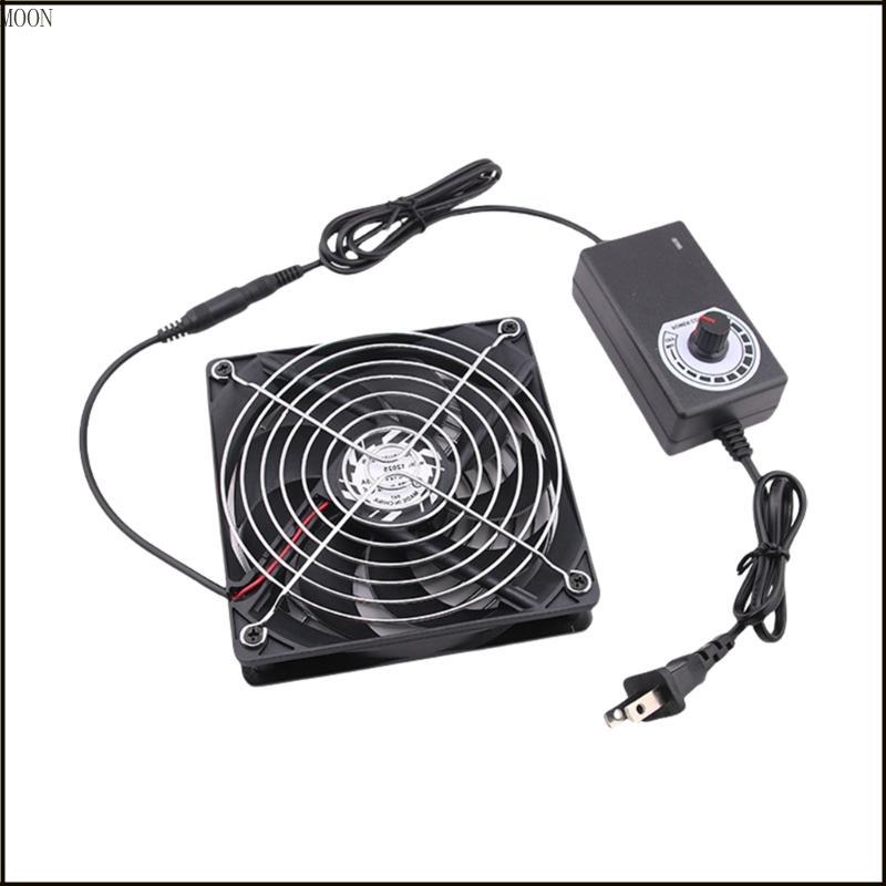MOON US 120 มม.220V 240V พัดลม 2750RPM พัดลมระบายอากาศปรับความเร็วลมสําหรับสัตว์เลี้ยง
