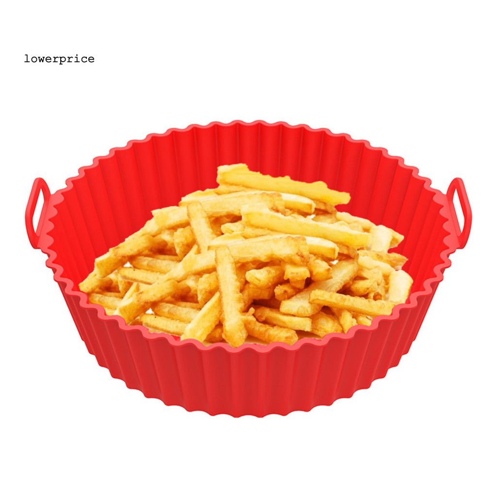 {ราคาล่าง} หม้อซิลิโคนฐานสําหรับ Air Fryer เครื่องล้างจาน Safe Air Fryer Liners ซิลิโคน Air Fryer Li
