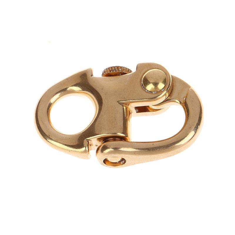 [bigdeals365] ใหม่ มีสินค้า ตะขอพวงกุญแจ ทองเหลือง อุปกรณ์เสริม สําหรับเชื่อมต่อกระเป๋าหนัง