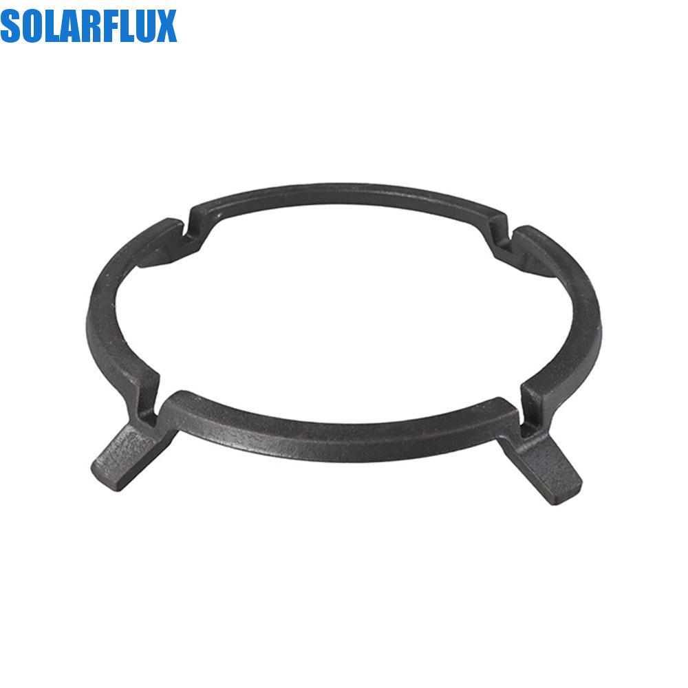 SOLARFLUX ชั้นวางเตา Cauldron Cooktop Support ขาตั้งกระทะแก๊สทรงกลมกันลื่น