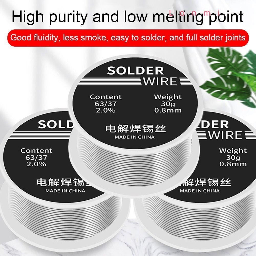LONMI 30g 0.8mm Corel Solder FLUX 2.0% อุปกรณ์เสริม Low-melting ไฟแช็ก Solder Wire