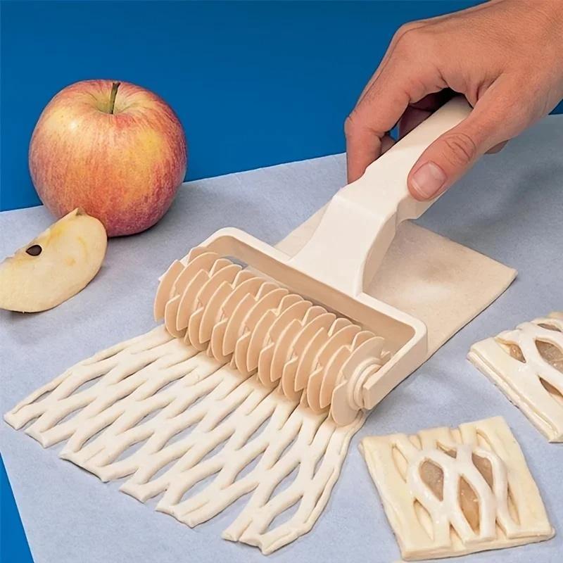 Form & Art Pastry Lattice Roller Cutter พาย Pastry Dough Fondant พิซซ่าเค้กเครื่องตัด Roller Home Ki