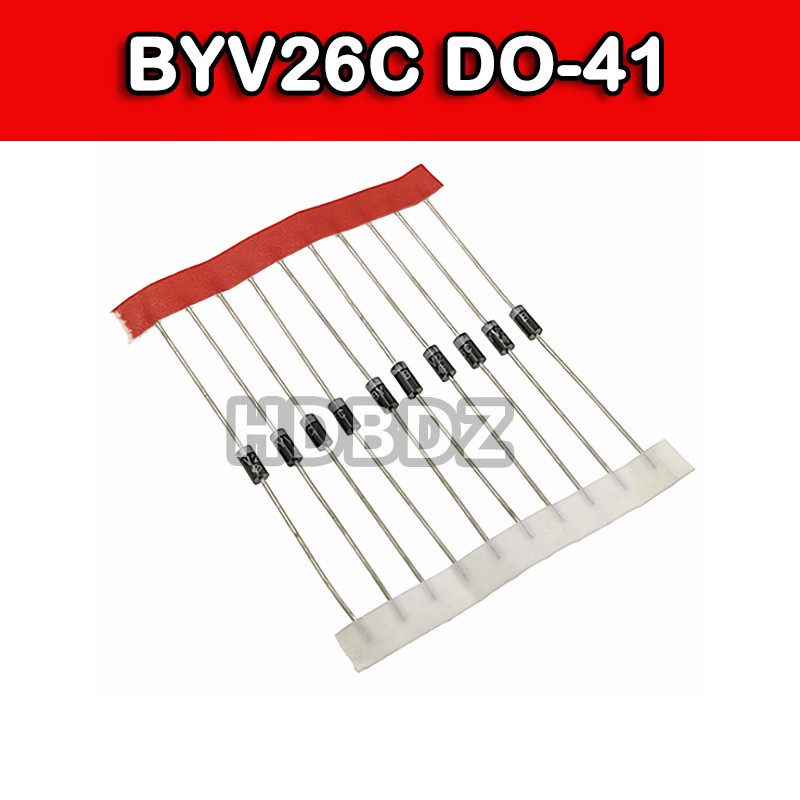 50~100PCS BYV26C DO-41 ไดโอดการกู้คืนที่รวดเร็วเป็นพิเศษ 1A 600V IC