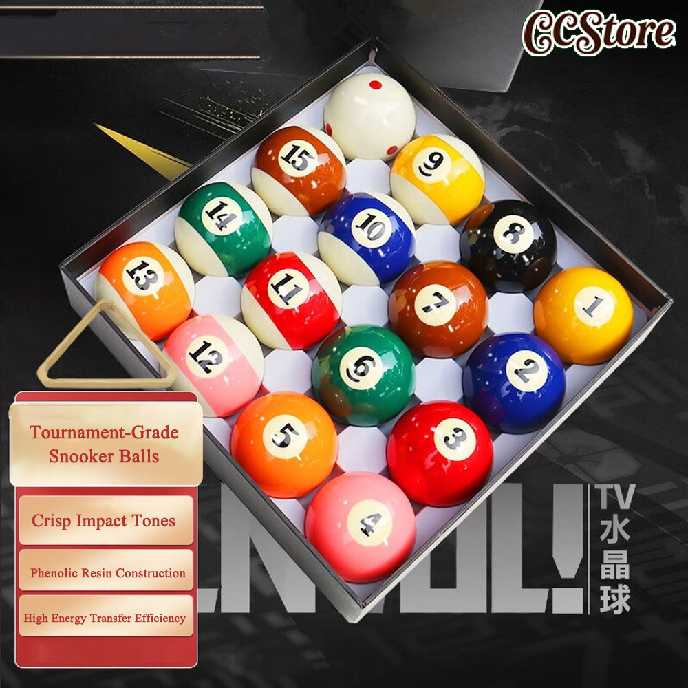 16PCS ลูกสนุกเกอร์ /Pool Table Practice Ball Billiards Snooker Training Balls 5.25cm ลูกผีลาย เกรดไต้หวัน ขนาดมาตรฐาน