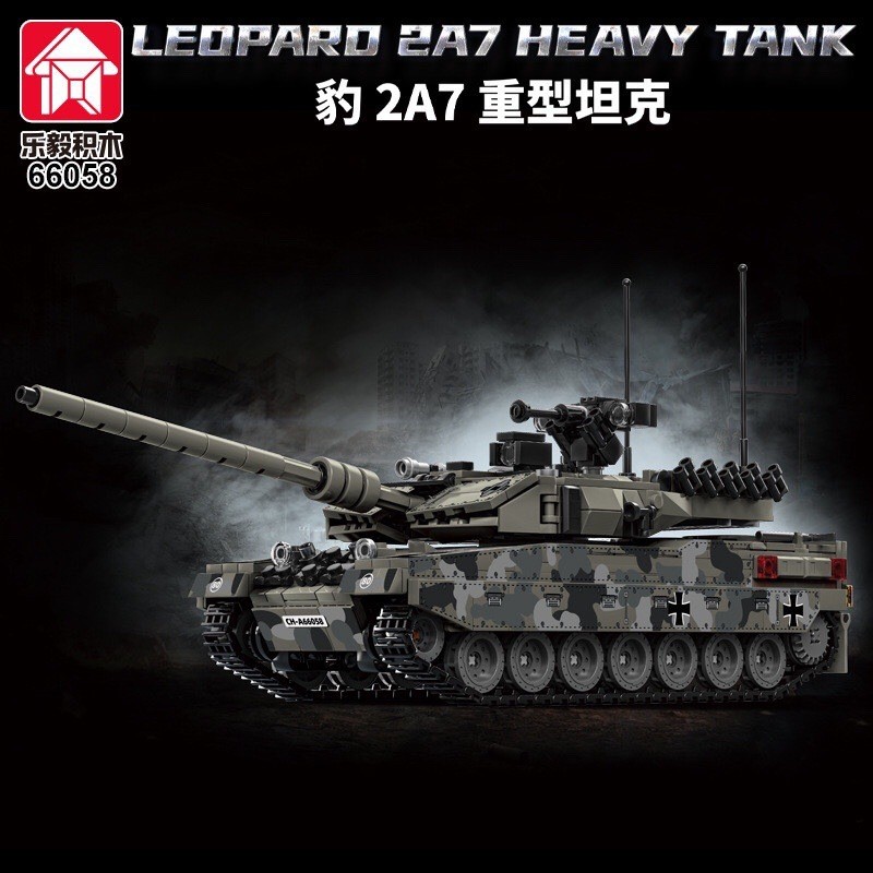 Leyi 66058-72 Military World War II Mouse Type Tank Leopard Type IS2 รถหุ้มเกราะประกอบอนุภาคขนาดเล็ก