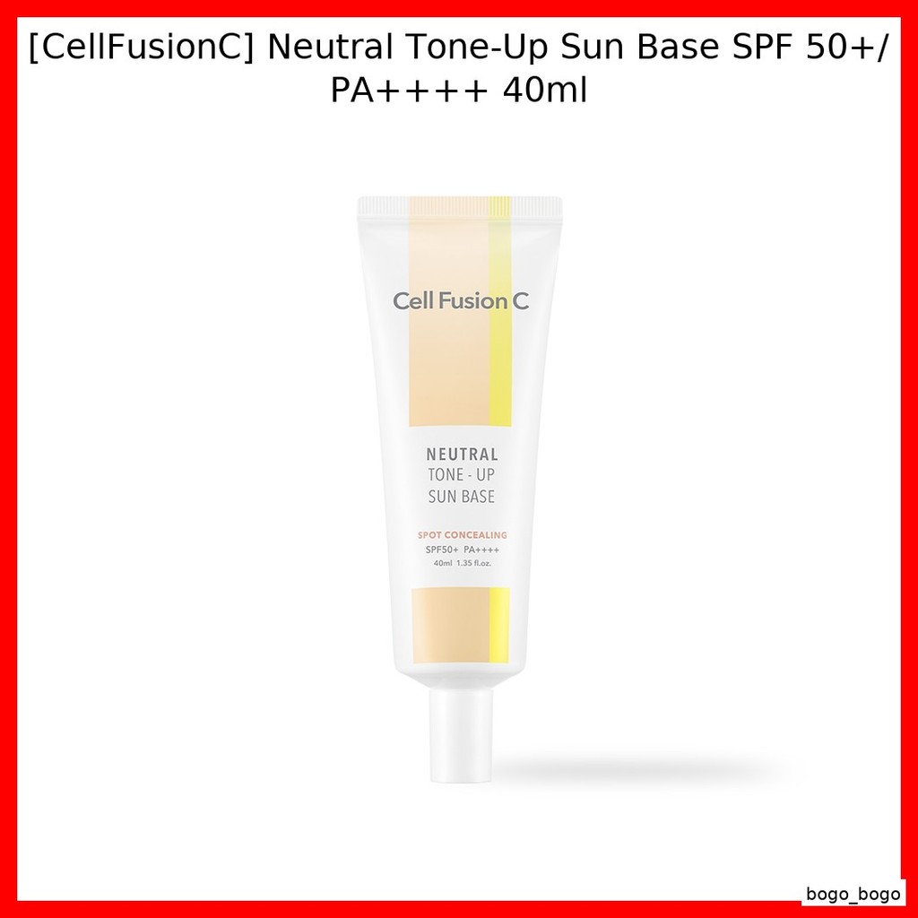 [CellFusionC] Neutral Tone-Up Sun Base SPF 50+/ PA++++ 40ml / Korean Sun Base / Tone-Up Effect / ของ
