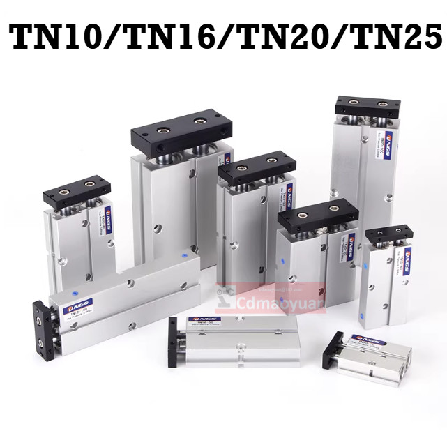 TDA Dual แกน Dual Rod กระบอกสูง Thrust ขนาดเล็กนิวเมติก TN10/TN16/TN20/TN25 * 10S * 15S * 20S * 25S * 30S * 35S * 40S * 45S * 50S