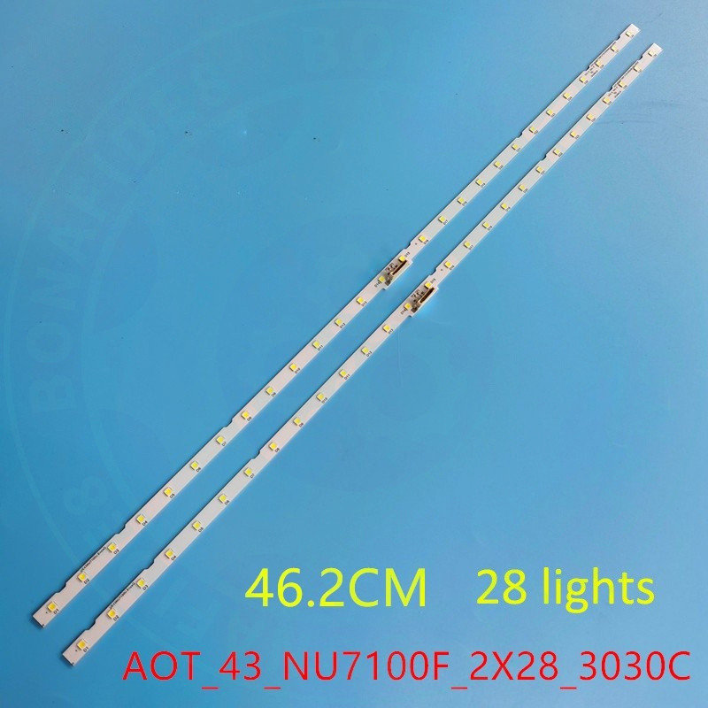 แถบไฟแบ็คไลท์ทีวีสําหรับ Samsung 43-49-50-55-58-65-75 นิ้ว 43nu7100 ue43nu7170u 49nu7100 un49nu7300 