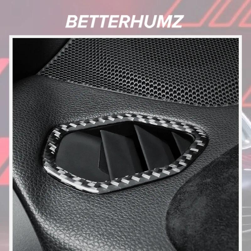 คาร์บอนไฟเบอร์สําหรับ Subaru BRZ/Toyota GR86 2021- เครื่องมือ Air Outlet Dashboard Trim สติกเกอร์ปรั