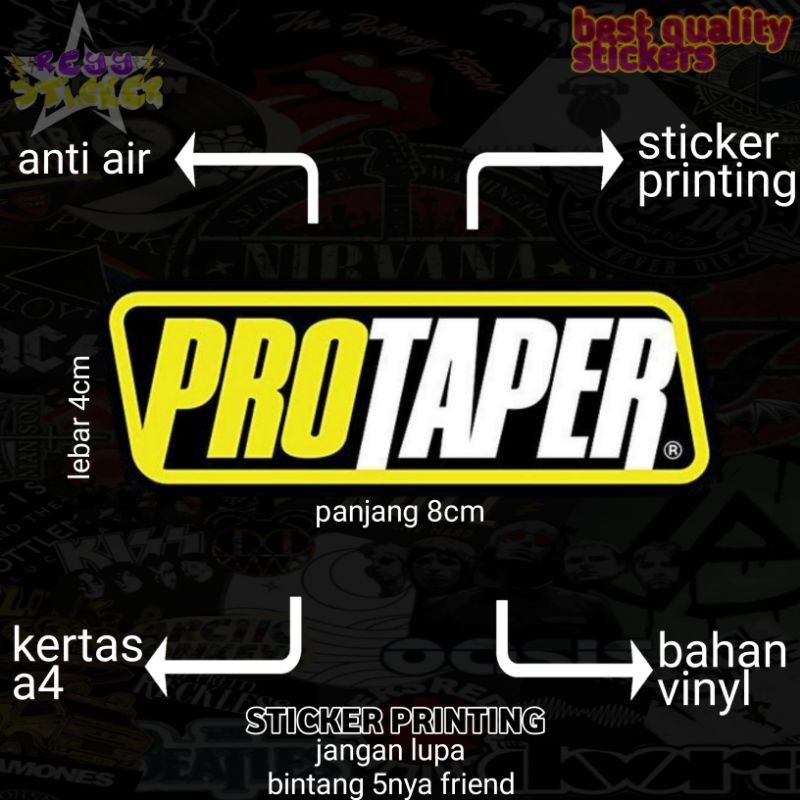 Protaper Seticker Montor/trambler Waterproof Printing Sticker