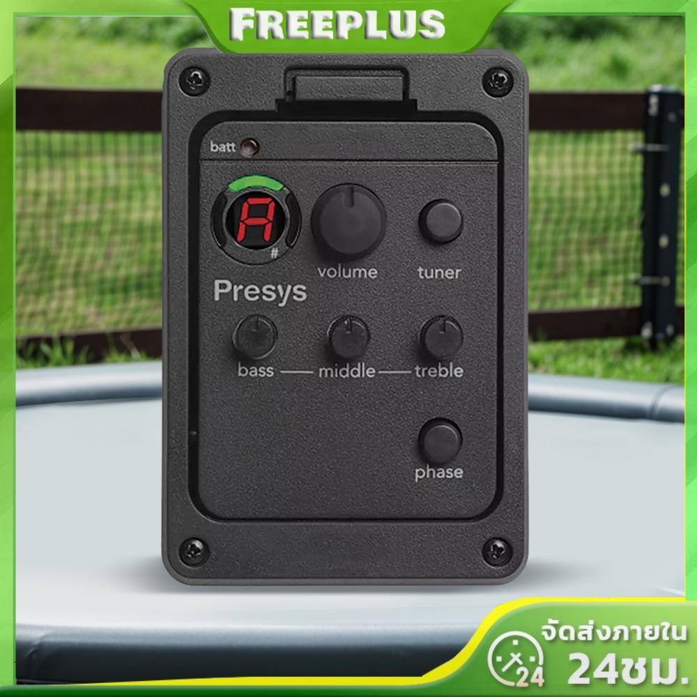 กีต้าร์โปร่ง Pickup Guitar Preamp Equalizer กีต้าร์โปร่งแบบพกพา Equalizer Digital Tuner Pickup Guita