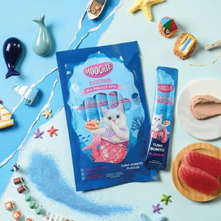 Moochie Fairy Purée มูชี่ ขนมแมวเลีย เนื้อครีมมี่ 15 กรัม (1 แพ็ค 5 ซอง)