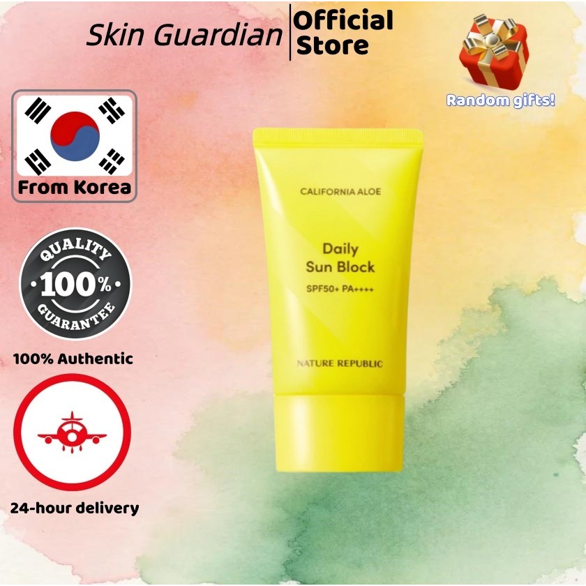 [Nature Republic] California Aloe Daily Sun Block (57ml) Spf50+PA++++ ปลอบประโลมผิว