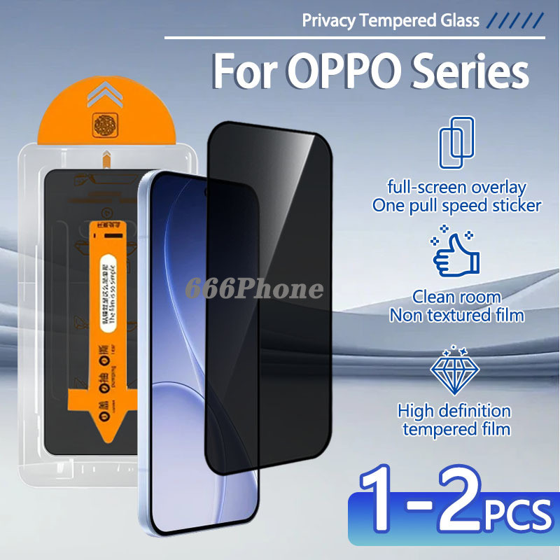 ติดตั้งง่ายกระจกนิรภัยสําหรับ OPPO Reno 15 Pro Max Mini 15F 15C 14F 14 Pro 5G 13 13F 12F 11F 5G ฝุ่น