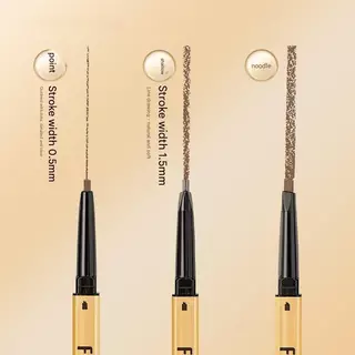 ดินสอเขียนคิ้ว Ultra Slim กันน้ําเครื่องสําอางแต่งหน้า Tint ธรรมชาติ Long Lasting EyeBrow ปากกา Double-headed Brow ดินสอเหงื่อทนยาวนาน Smudge-proof แต่งหน้า 4 สี