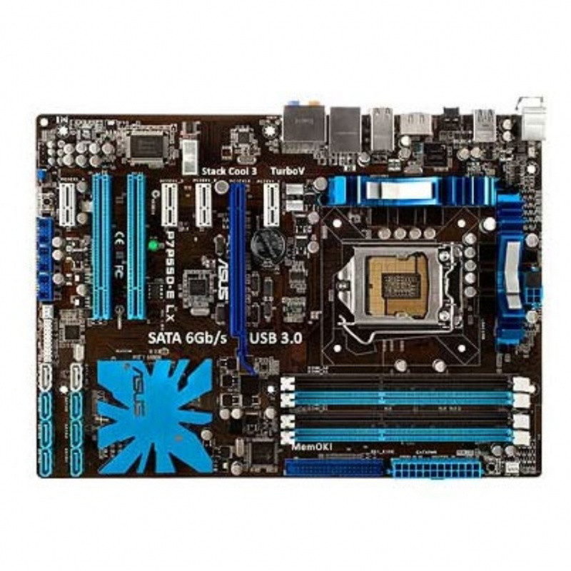 ASUS P7P55D-E LXคอมพิวเตอร์ เมนบอร์ด Mainboards LGA1156