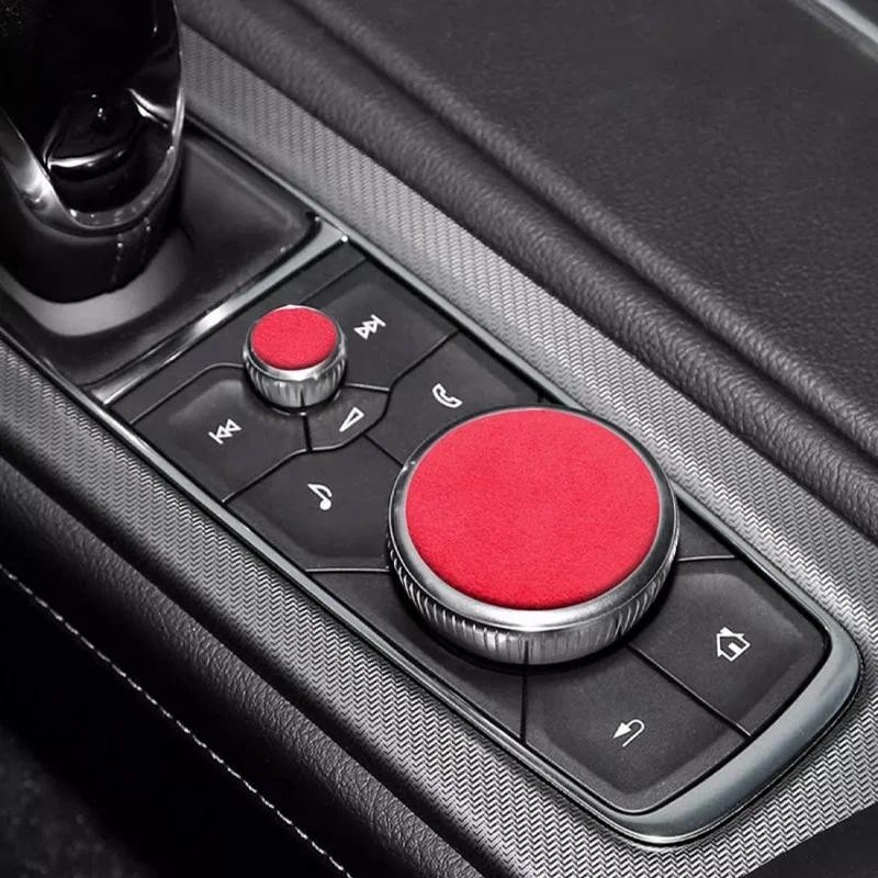 2PCSสําหรับCadillac XT4/XT5/XT6/CT5/CT6 2020 2021 2022 2023 2024 ใหม่หนังนิ่มAdhsive Central Music V