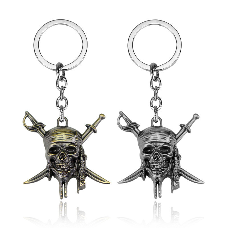 Pirates of the Caribbean Jacks Palo Captain Skull Mask จี้พวงกุญแจโลหะผสม 0118hw