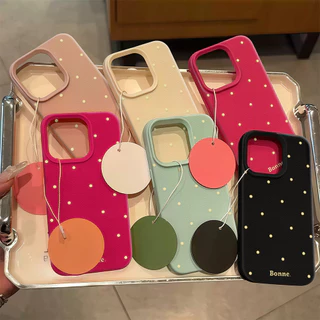 จุดน่ารัก Silicone TPU Case เคสไอโฟน For iPhone 11 17 16 15 12 13 14 15 Pro Max 13 14 12 XR X XS Max 7 8 Plus เคสมือถือ