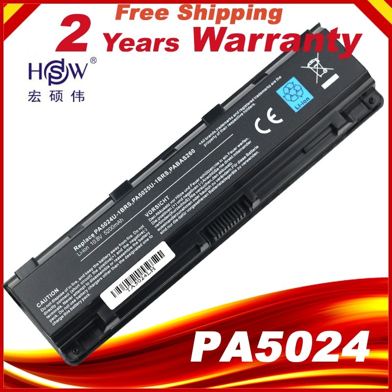 Laptop Battery for Toshiba Satellite PA5024U-1BRS 5024 5023 C850 C855D PA5023U-1BRS PA5024 PA5023  P