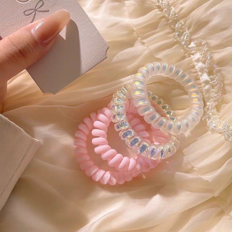 ส่งไวจากไทย ที่คาดผมยืดหยุ่นสูง สไตล์เกาหลี ชุดผูกผมสีสันสดใส ยางรัดผมหางม้า เชือกผมมัลติฟังก์ชัน - รูปที่ 2