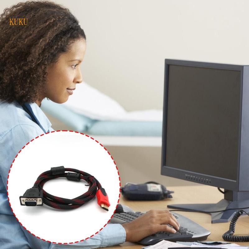 KU* สาย To VGA 1 5M Play Driver อุปกรณ์ดิจิทัลต่างๆ