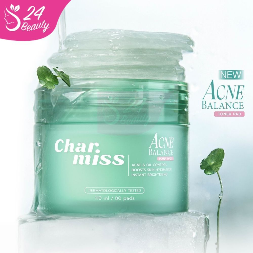 Charmiss Acne Balance Toner Pads โทนเนอร์แพดส์ชาร์มิส 80 แผ่น