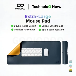 GOOJODOQ Double-sided Leather Mouse Pad 70x30cm Oversized Waterproof & Scratch-resistant Durable & Easy to Store