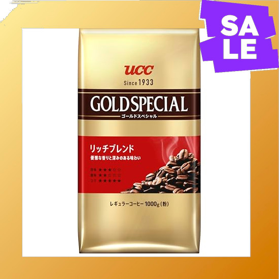 Direct From Japan Gold Special UCC Rich Blend Coffee (Powder) 1000g [Ground Beans] [Roasted