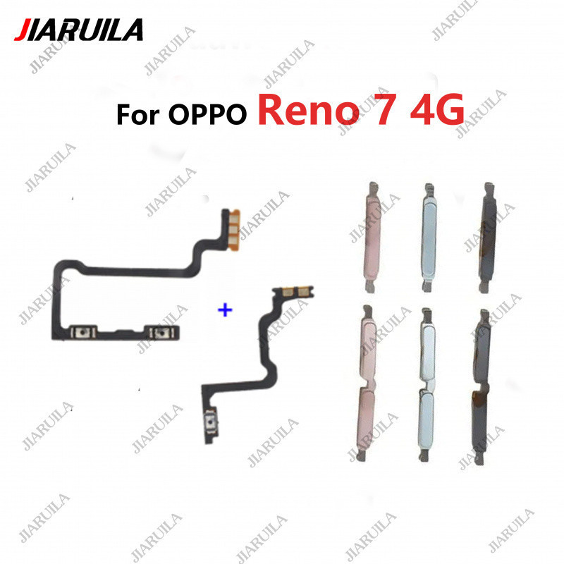 เปิดไฟปุ่ม Volume Up Down ปุ่ม Flex Cable สําหรับ OPPO Reno 7 4G 5G