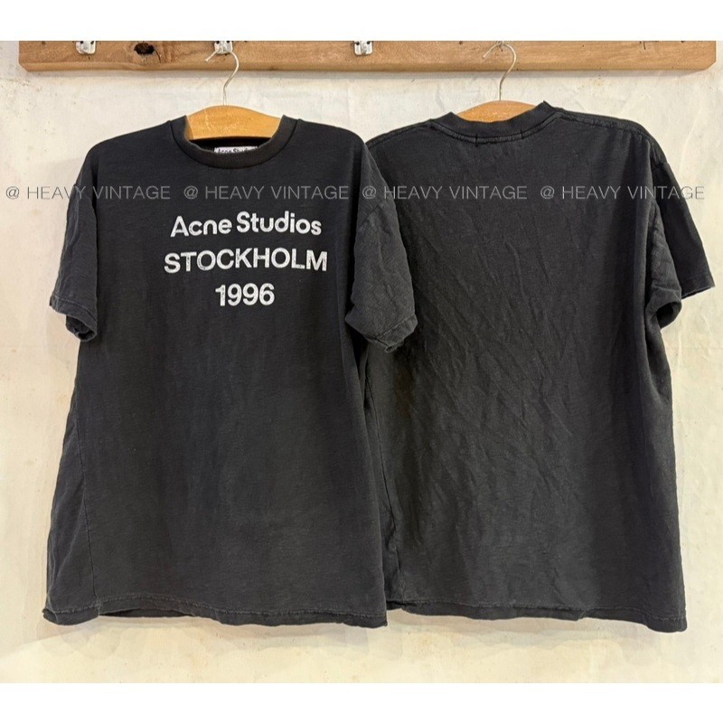 [ 23 ] Acne Studios STOCKHOLM 1996 ผ้าดำ tag Acne Studios เสื้อวินเทจ เสื้อแฟชั่น  vintage shirt