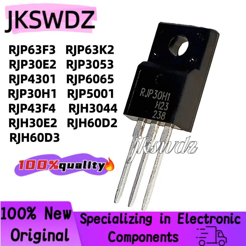 5PCS RJP63F3 RJP63K2 RJP30E2 RJP3053 RJP4301 RJP6065 RJP30H1 RJP5001 RJP5001 RJP43F4 RJH3044 RJH30E2
