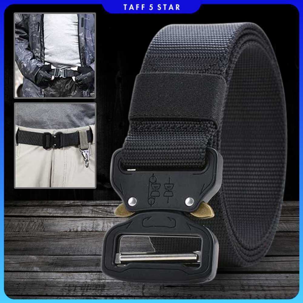 Rhodey Canvas Nylon Army Military Tactical Belt 125cm - MU056