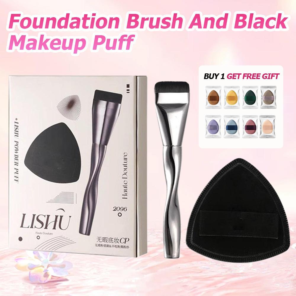 BUY 1 GET ฟรี GIFTFlat Head Liquid Foundation Brush Set แต่งหน้าพัฟฟองน้ําเครื่องมือ S1E3