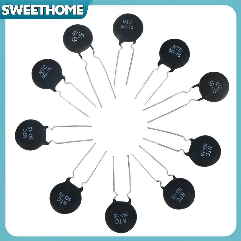 SWEETHOME 10 ชิ้น 5D-15 NTC 5D-15 เทอร์มิสเตอร์